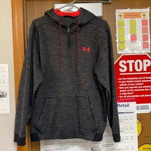 UA dark heather gray hoodie. Size XL.